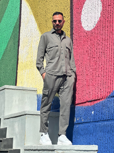 Completo casual  verde art New York