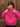 Felpa con capuccio  fucsia  boxy fit  made in italy