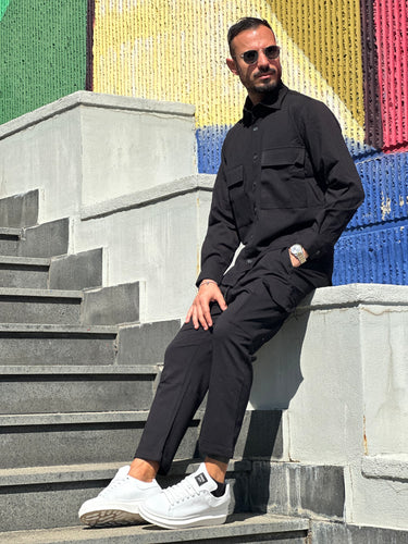 Completo casual  nero  art new york