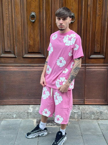 Completo fiori rosa Shirt  fiori con bermuda-0.jpeg