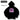 Felpa con capuccio  nera bocca viola boxy fit  made in italy diagonal 07