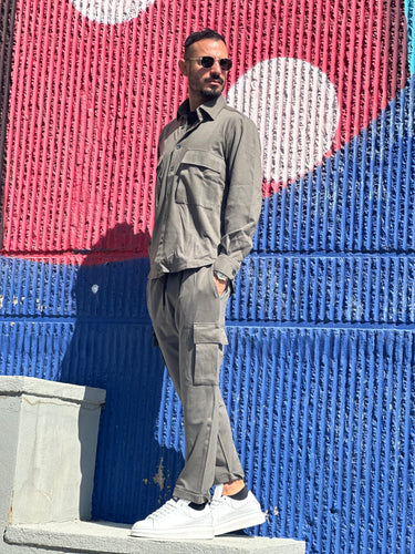 Completo casual  verde art New York