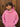 Felpa con capuccio  rosa boxy fit  made in italy