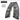 Jeans  baggy  grigio croce Brillantinata