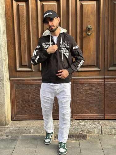 Giubbino jacket  nero MOTOR VAN primavera estate