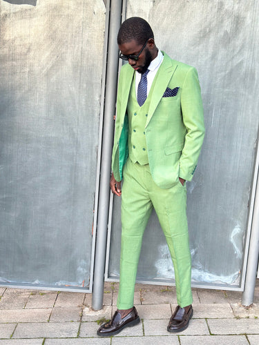 abito tre pezzi  sartoriale verde chiaro  roma collection