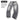 Jeans bambino  grigio chiaro zip mod dsq 254