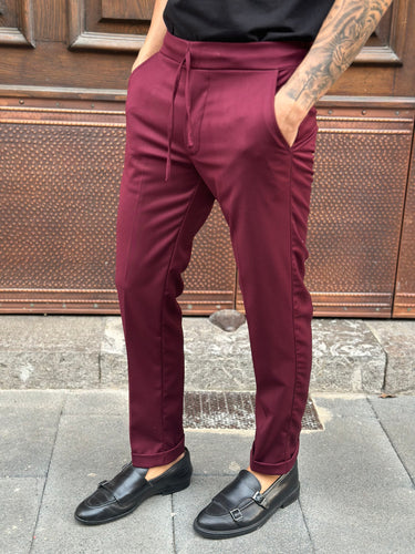 Pantalccio sartoriale bordeaux