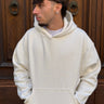 Felpa con capuccio  bianca  boxy fit  made in italy-0.jpeg