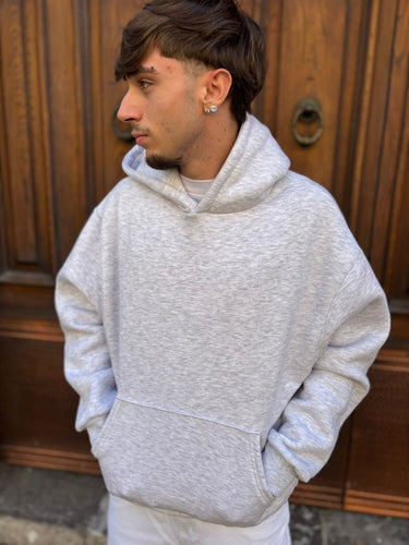 Felpa con capuccio  grigio nik boxy fit  made in italy-0.jpeg