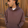 Felpa con capuccio  marrone boxy fit  made in italy-0.jpeg