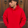 Felpa con capuccio  rossa  boxy fit  made in italy-0.jpeg