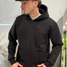 Felpa nera Brillantinata  DIAMOND con cappuccio  boxy fit made in italy-0.jpeg