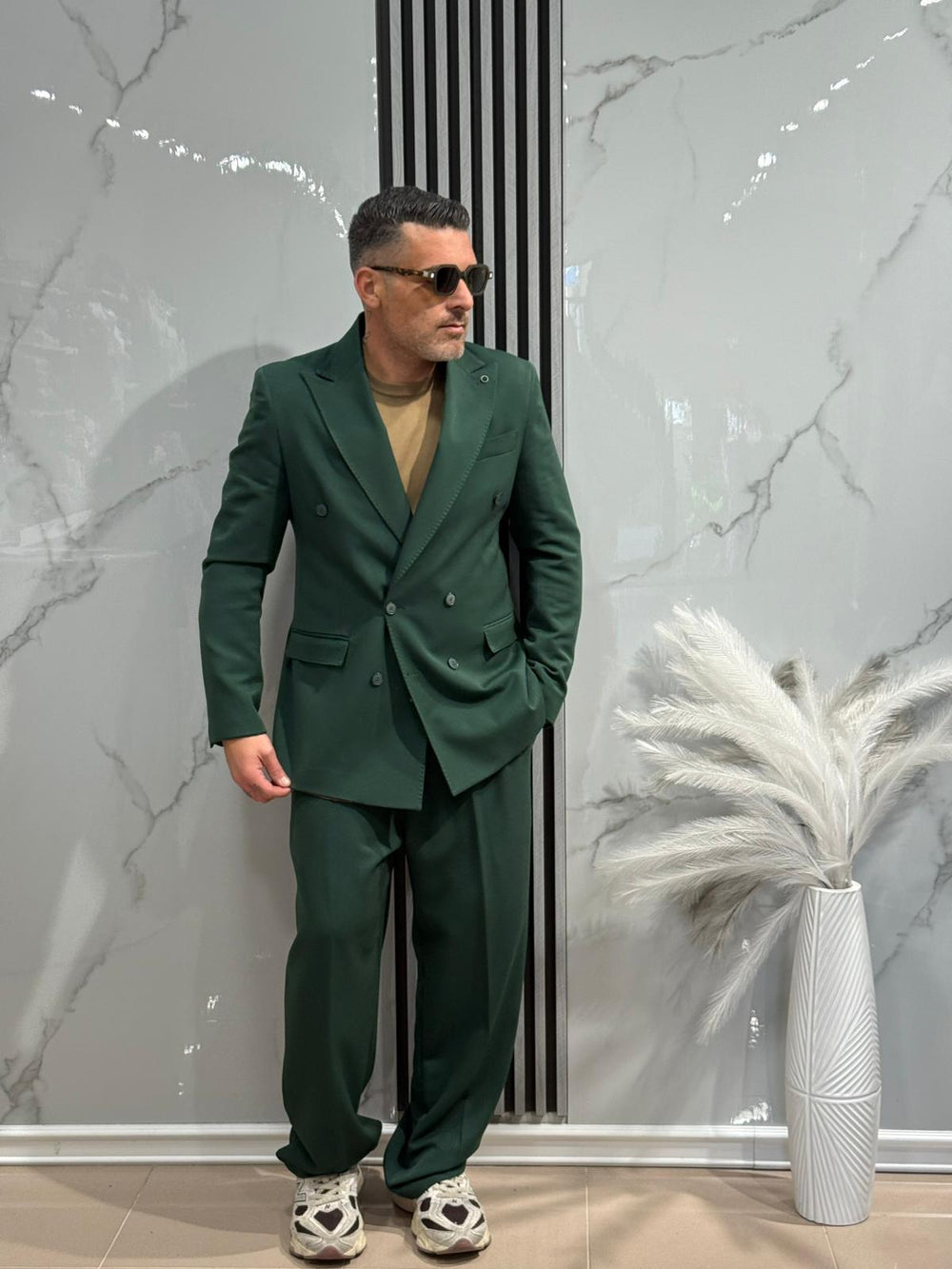 ABITO DOPPIO PETTO FONDO LARGO  MADE IN ITALY ART black man ab5006VARI COLORI