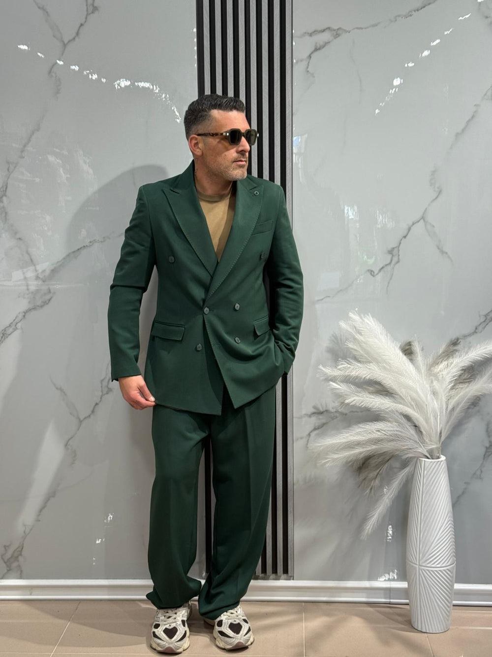 ABITO DOPPIO PETTO FONDO LARGO  MADE IN ITALY ART black man ab5006VARI COLORI