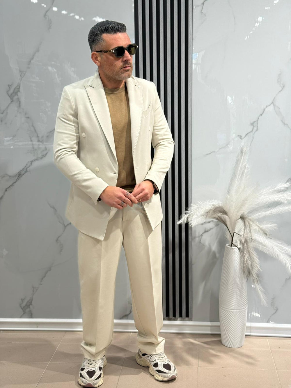 ABITO DOPPIO PETTO FONDO LARGO  MADE IN ITALY ART black man ab5006VARI COLORI