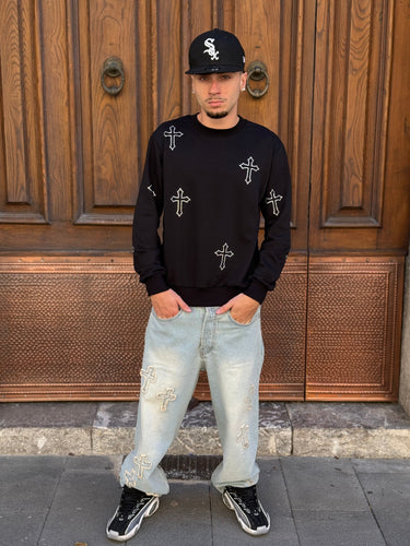 Jeans   Baggy con croce ricamo-3.jpeg