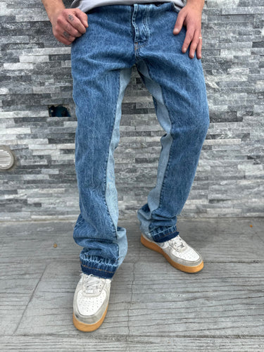 Jeans   Flare    Riga interna Celeste denim-1.jpeg