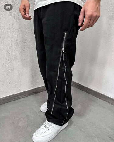 Jeans   Flare  nero  zip laterale-0.jpeg