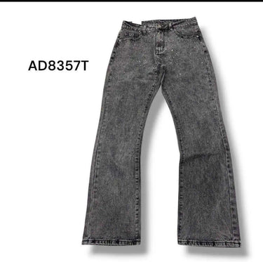 Jeans  baggy   Flare grigio caviglia terra Brillant 835-0.jpeg