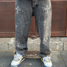 Jeans  baggy  grigio croce Brillantinata art 2056-0.jpeg