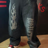 Jeans  nero brillantato baggy bunker-0.jpeg