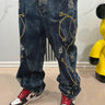 Jeans baggy Borchiato fiori Cianotic ART20033-0.jpeg