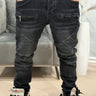 Jeans biker nero con cerniera ART 1013-0.jpeg