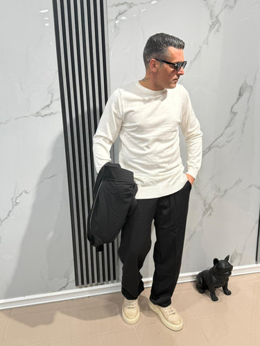 Maglione  bianco girocollo-1.jpeg