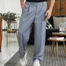Pantalone sartoria  grigio fondo largo con cintura tessuto  q1-0.jpeg