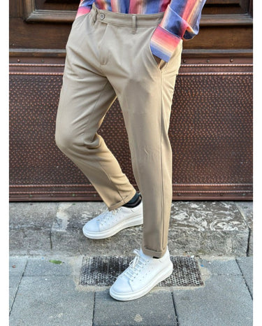 Pantalone sartoriale marrone chiaro  art.03 q1-0.jpeg