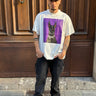 T-shirt bianca   Logo viola cane dependencia-0.jpeg
