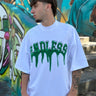 T-shirt bianca logo verde endless-0.jpeg