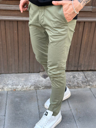 Pantalone basic verde