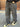 Jeans grigio pulito fondo largo