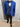 ABITO COREANO BLU ROYAL  CON REVER DAMASCATO TRE PEZZI CON GILET  LIMITED EDITION art zls5875 gg