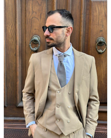 Abito tre pezzi  sartoriale Beige  Roma collection Q1