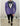 Abito violet con rever nero