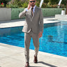 abito monopetto sartoriale beige  gessato riga stretta art gioello-0.jpeg