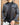 camicia sartoriale in panno nero con richiamo pelliccia