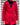 cappotto doppio petto con cappuccio rosso