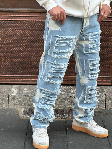jeans   RIPPED  celesye  con rotture sfumato  bianco    D834-0.jpeg