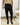 Pantalone sartoriale nero   con bottoni oro art matric a17
