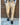 Pantalone  vita alta  2 bottoni beige   q1