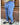 pantalone  vita alta blu denim zp69