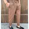 pantalone sartoriale  vita alta bottoni oro marrone-0.jpeg