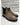 stivaletto  badge taupe in  camoscio con ricamo