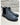 stivaletto grigio in  camoscio con ricamo